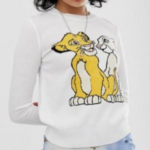 ASOS The Lion King White Sweater, NWT